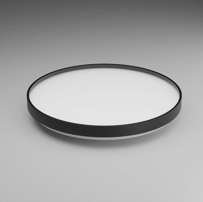 Plafonieră LED 36W ORO NUBE neagra 3850lm 4000K design modern Ø385 mm