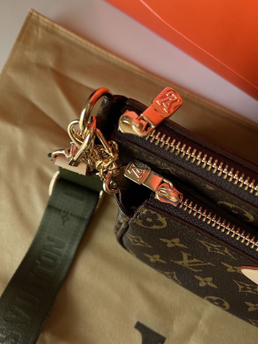 Geantă/Poșetă LV Louis Vuitton Multi Pochette Green 24x13x5 Brown