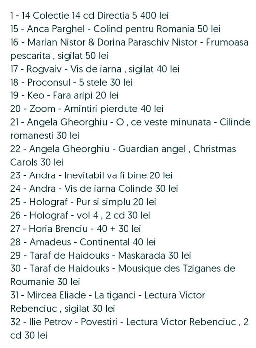 Cd muzica rock , disco , pop Romania