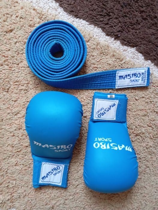 Vând mănuși mashibo + centura albastră mashibo