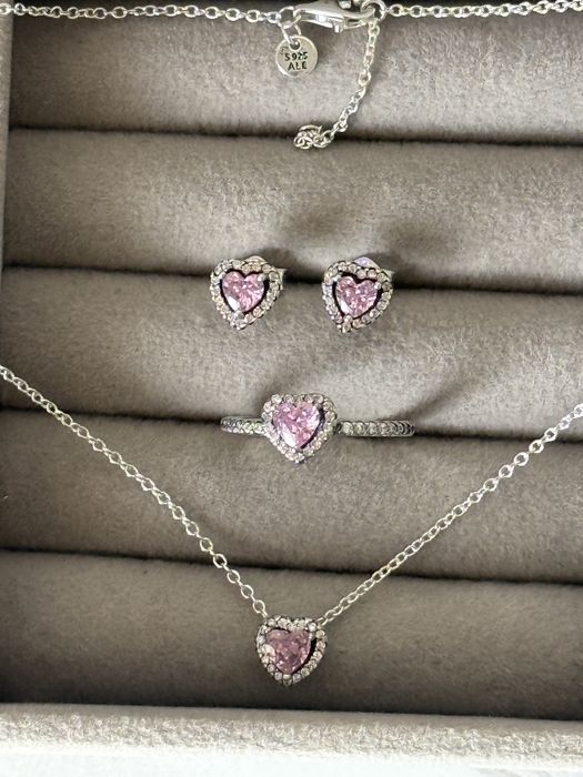 Pandora set argint 925 pink edition
