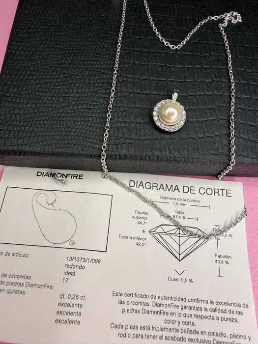 Сребърно колие DIAMONFIRE