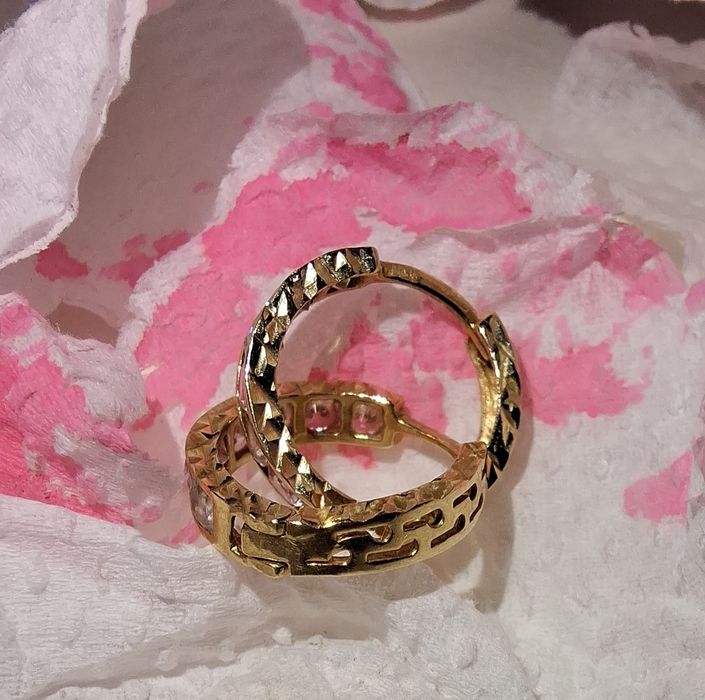 Золотые серьги 585  детские