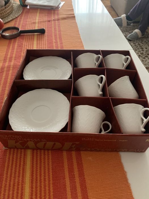 Чаши за кафе костен порцелан