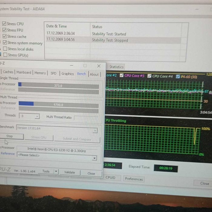 комплект Core i7 3th gen(1230v2)+h61 ECS+cooler