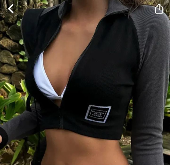 Кофточка кроп новая