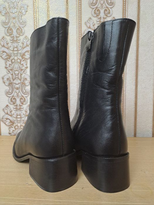 Натуральные кожаные сапоги