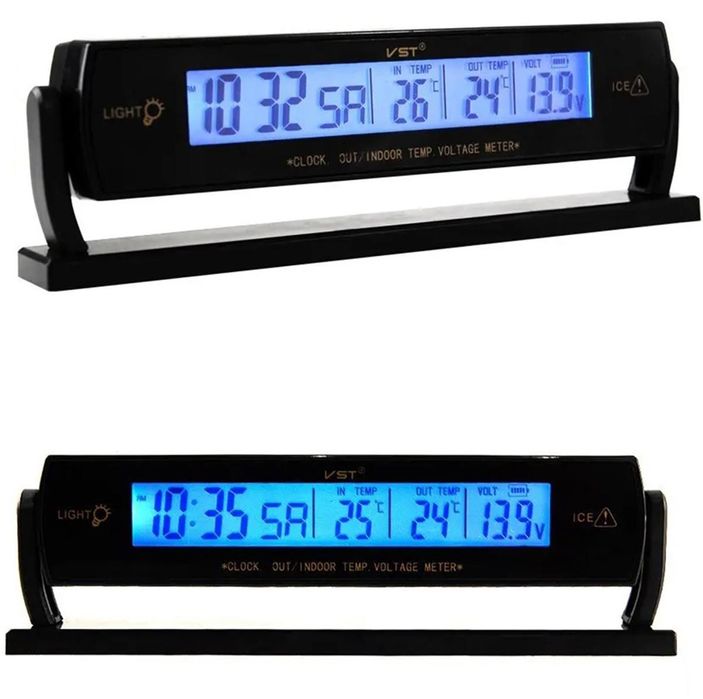 термометър часовник волтметър 3в1 aptel ag97b