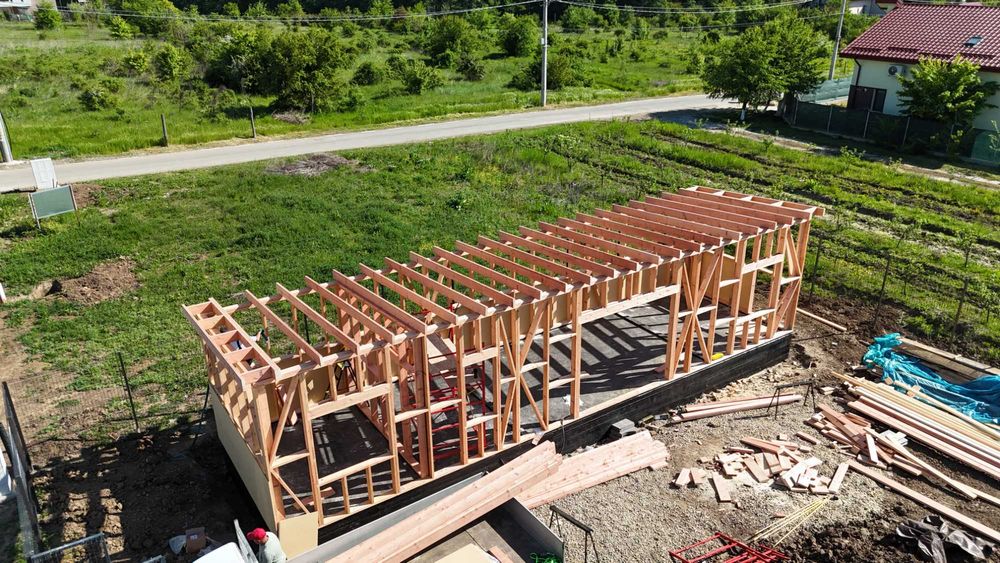 Grinzi si Ferme Acoperis Prefabricate, Lemn Certificat C24