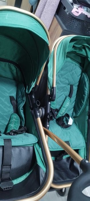 Количка за близнаци CHIPOLINO ДУО СМАРТ Авокадо