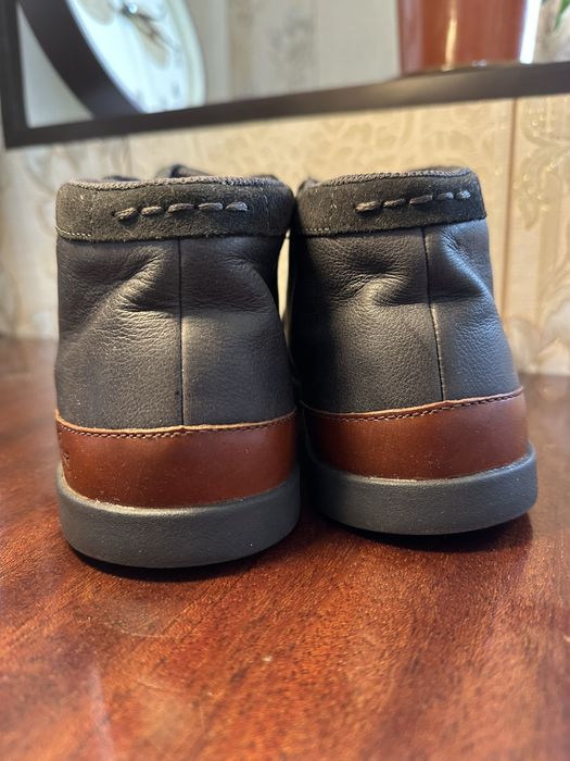 Кожанные ботинки Lacoste