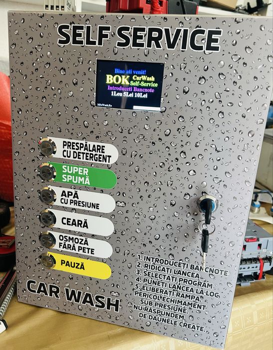 Spalatorie auto self service CarWash Automatizare