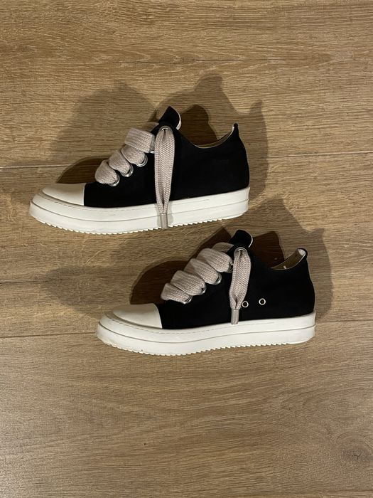 rick owens jumbo laces low