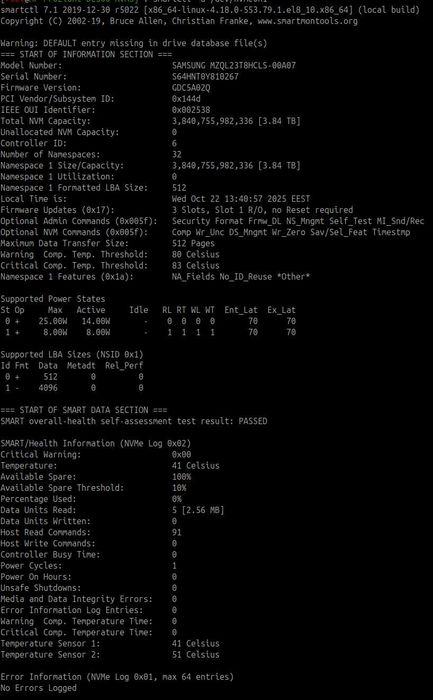 Samsung PM9A3 3.84TB 2.5" U.2 SSD PCIe 4.0 x4  MZQL23T8HCLS-00A07