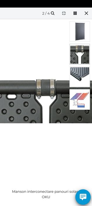 Set 4 panouri solare piscina OKU