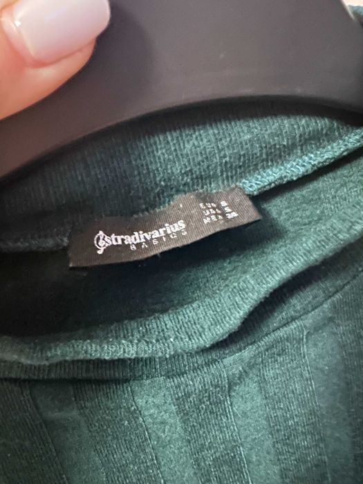 Дамска памучна блуза с 3/4 ръкав Stradivarius - размер S