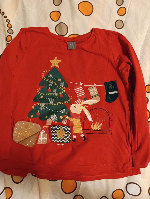 Коледни дрехи за момиче 128 см