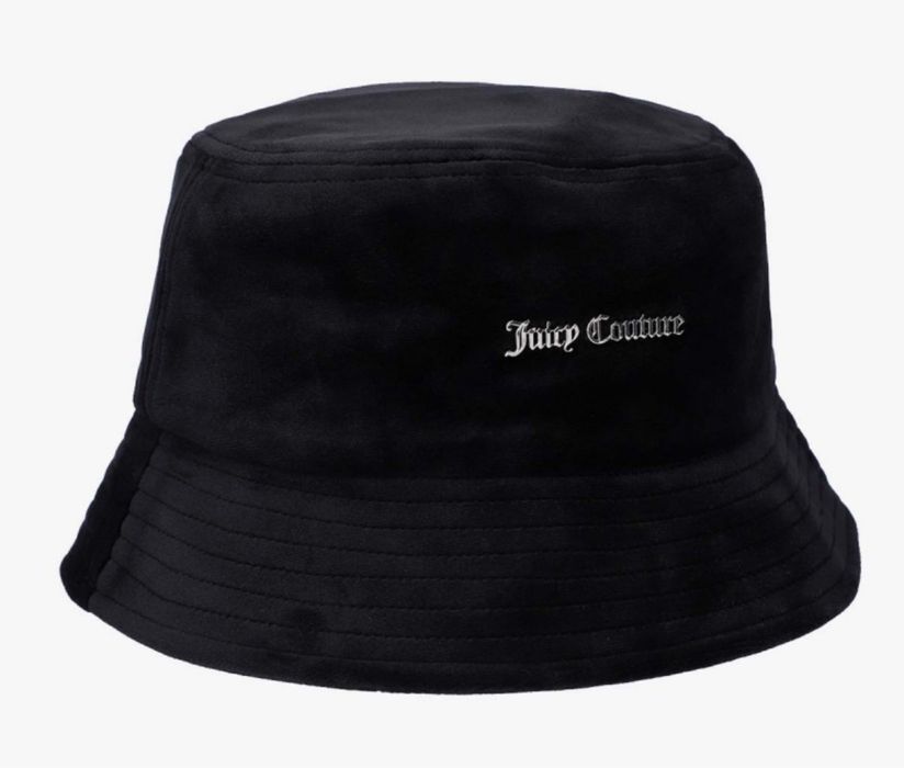 Велурена шапка juicy couture bucket hat