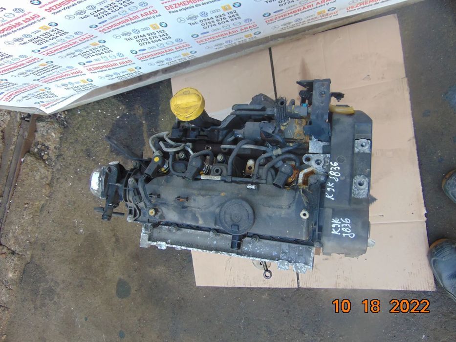 Motor renault 1.5 euro 5 k9kj836 Megane 3 Scenic 3 Dacia Logan Sandero Clio 4 duster nissan qashqai