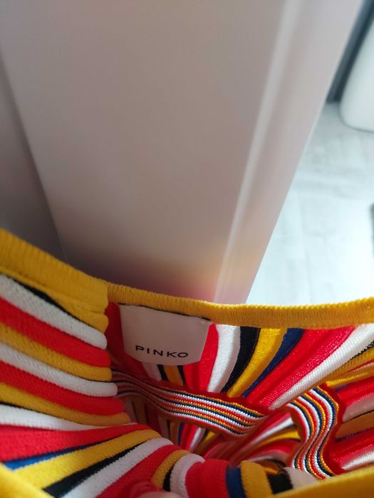 PINKO Дълга рокля на райе – многоцветна