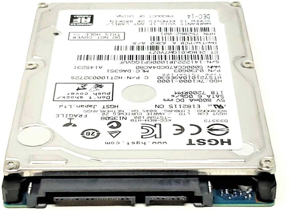 Твърд Диск SATA 2.5”, SATA 6 Gb/s реновирани ,перфектни  , 12м Гар.