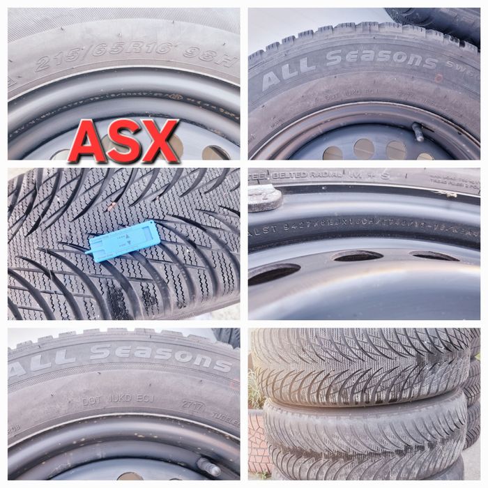 Set jante, anvelope A4, ASX, BMW, MAZDA, FORD