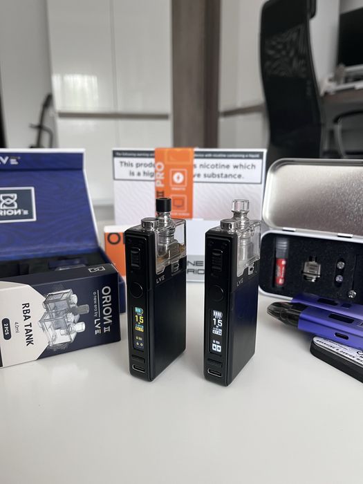 Vând Kit Premium Vape: LVE Orion II + ONE ORION RBA (Full Box, Ca Nou) + BONUS Pod Wenax Q