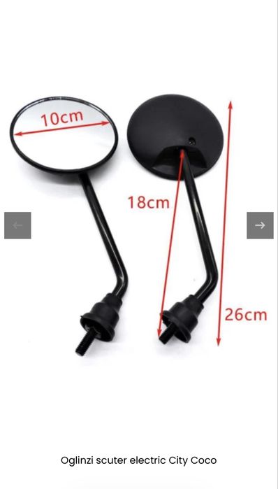 Set Oglinzi Moto Scuter Bicicleta Moped