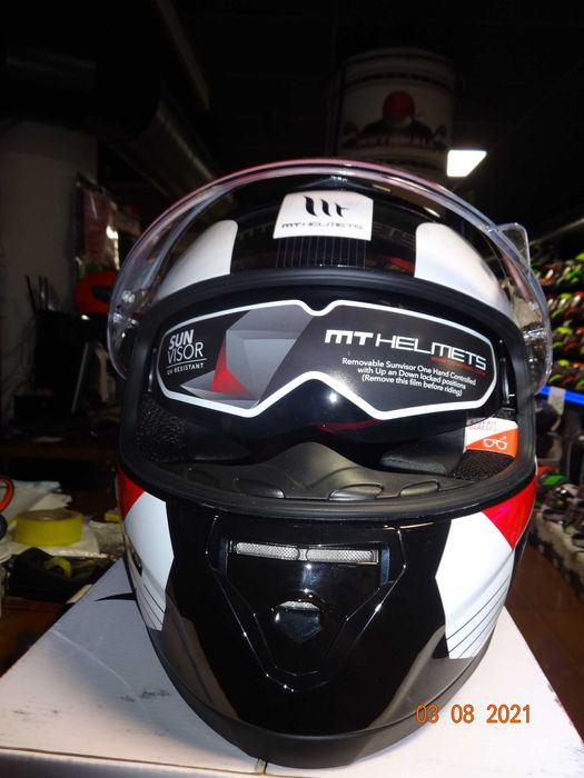 Каска MT Thunder 3 SV Ray пистов мото мотор тъмни очила ПРОМО!