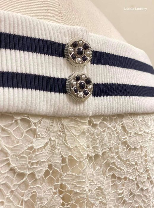 CHANEL Lace Dress S оригинална рокля