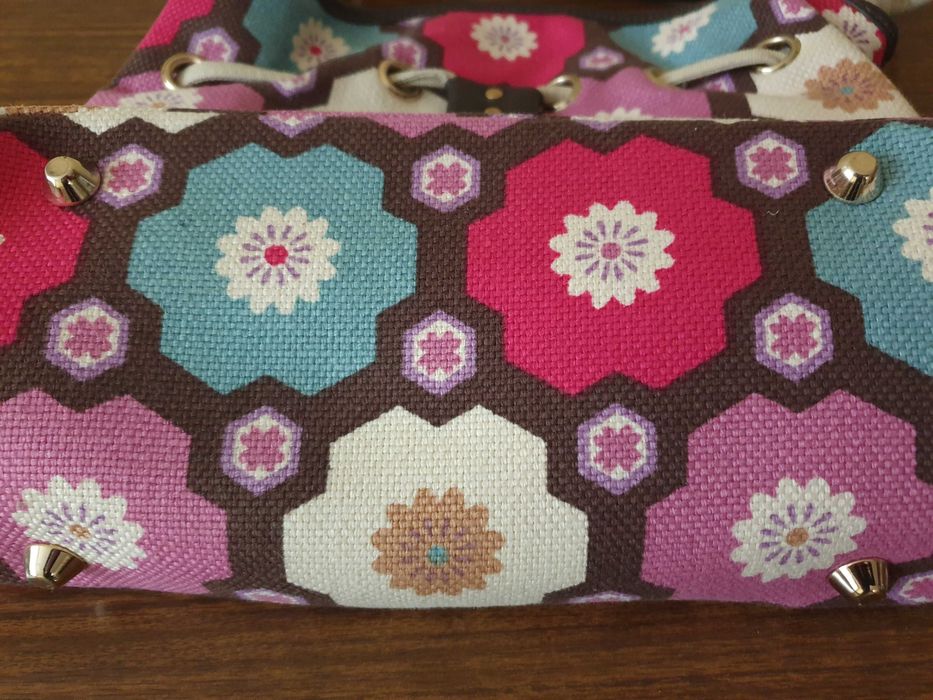 Сумка летняя из холщовой ткани