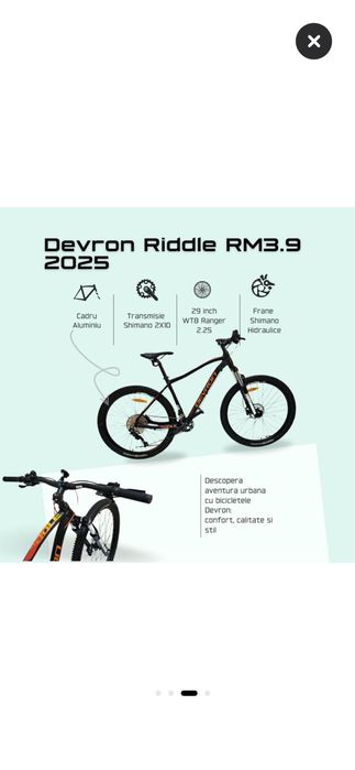 Bicicleta Devron Riddle RM 3.9 2025 29 inch xl noua