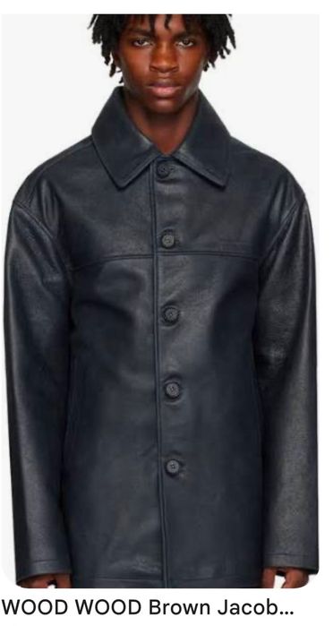 Wood Wood leather jacket
