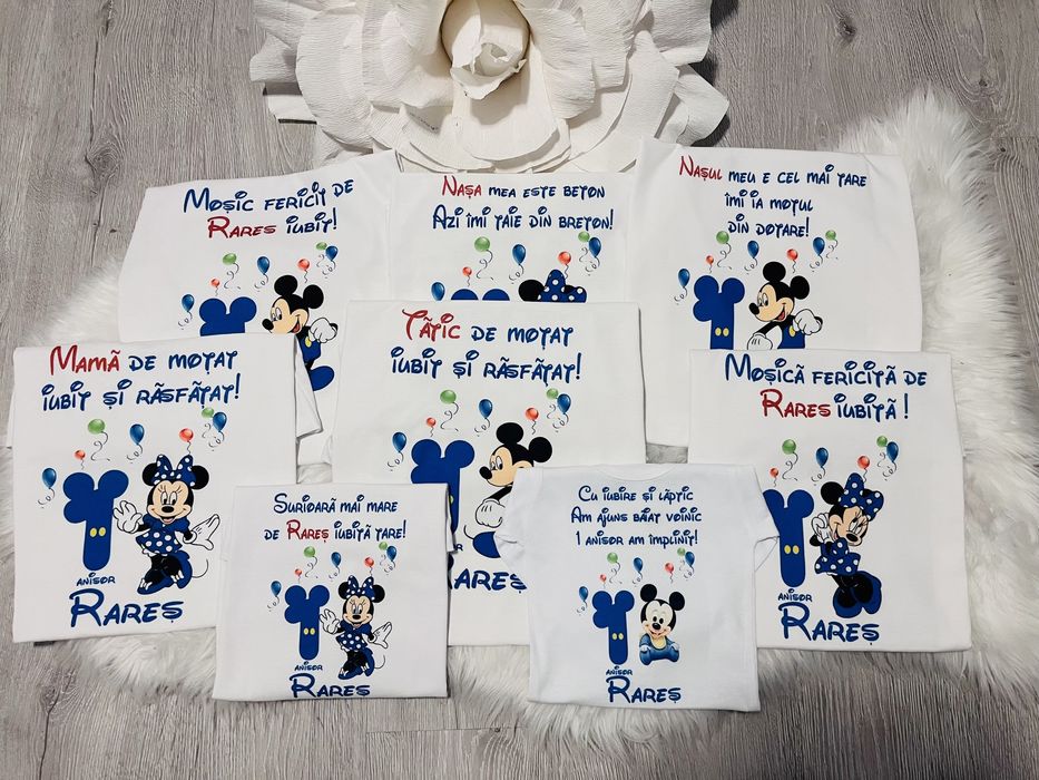 Tricouri personalizate și seturi mot