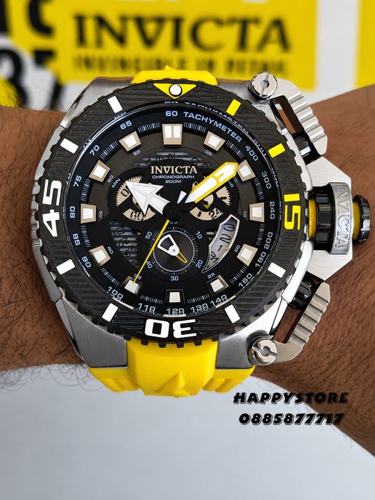 INVICTA Optimus Yellow 66 mm, Инвикта нов мъжки часовник