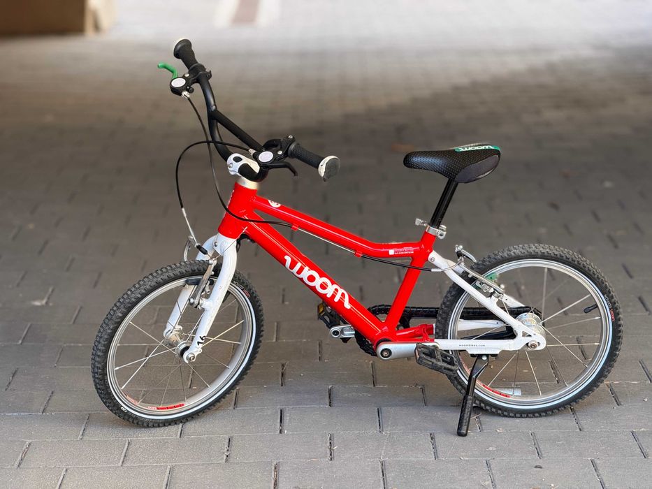 Bicicletă copii Woom 3  16 inch 4-7 ani – Roșu