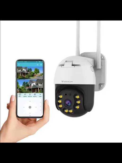 Камери за видеонаблюдение 8 МР ICSEE Куполна външна камера wifi камера