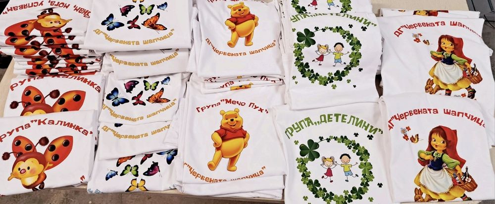 Тениски за деца - групи с печат и име