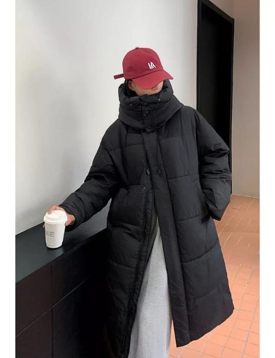 Модная оверсайз куртка зимняя