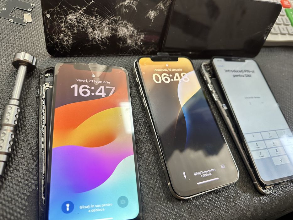 Display pentru iphone X Xs Xr 11 12 13 14 15 16 17 pro max plus