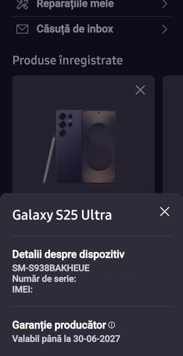 Samsung Galaxy S25 Ultra 1TB, garantie 2027, 5 huse