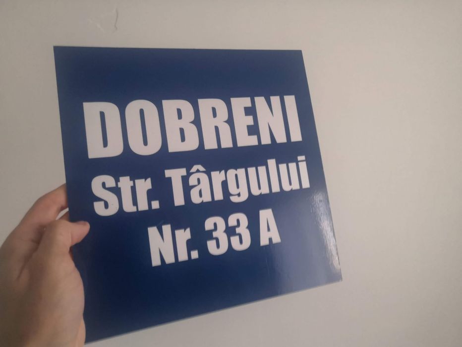 Placi personalizate / placute semnalistică / placi adresa /plăcute număr casă / plăcuțe identificare - LA comandă