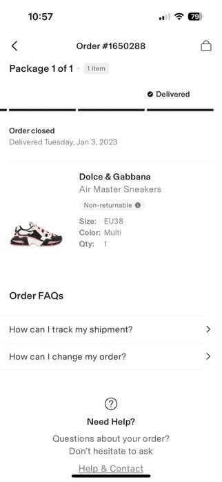 100% Оригинални Dolce & Gabbana Air Master Sneakers