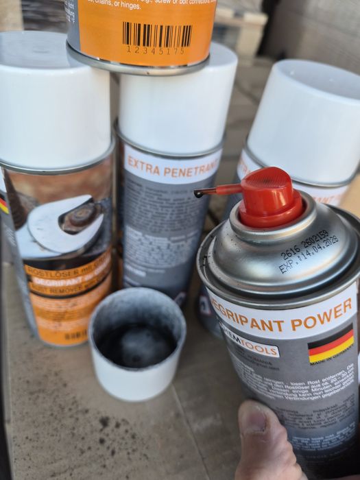 Spray degripant Grafit POWER 400ml.Rusty penetrant .Deblock oil.Black Magic.Solutie deblocat suruburi ruginite 100% Germania