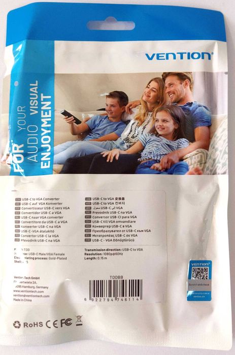 Adaptor USB C la VGA