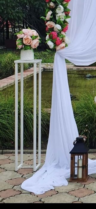 Suport alb si sevalet pt invitati