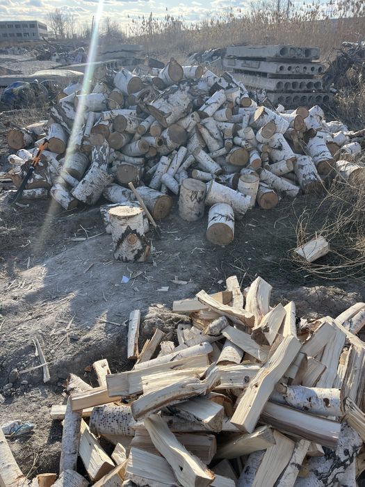 Дрова в мешках береза