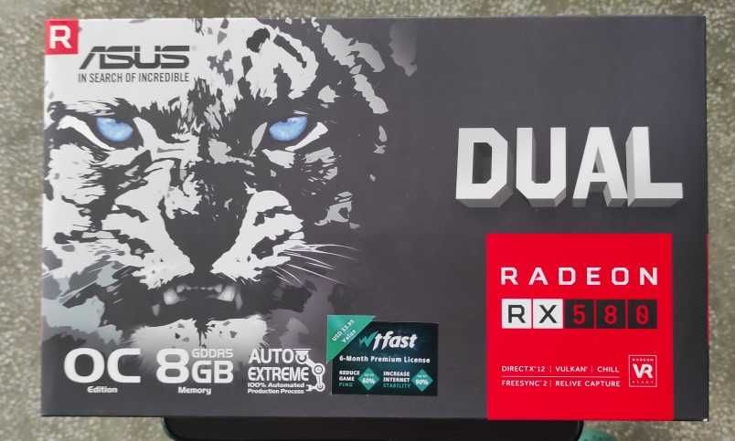 Placa video ASUS AMD Radeon RX 580 DUAL, 8GB GDDR5, 256bit, DUAL-RX580-O8G