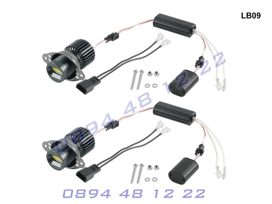 Ангелски очи BMW E90 E91 LCI FACELIFT Led Angel Eyes крушки БМВ E90
