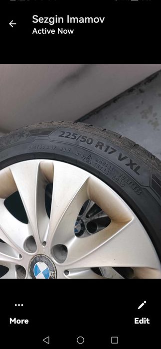 Продавам джанти 17- ли за BMW